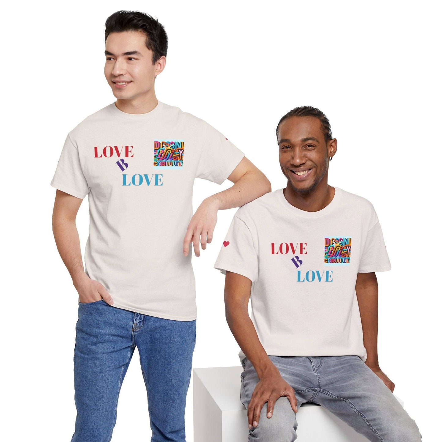 Love B Love  Unisex Heavy Cotton Tee Shirts For a Sunny colourful summer  . - Zion Legend Fashions