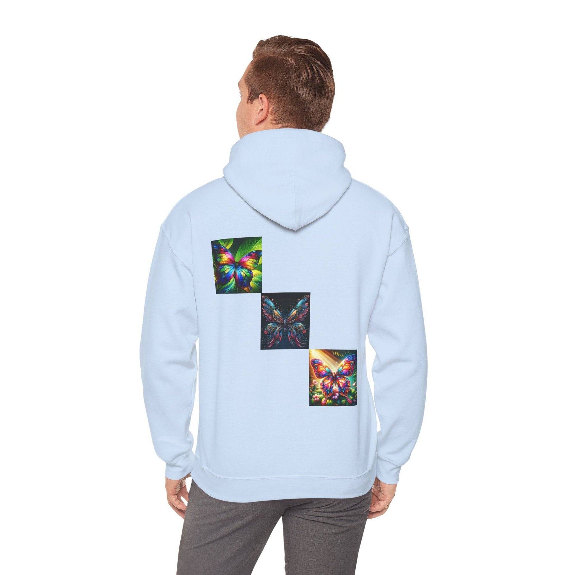 Butterflies Unisex Heavy Blend™ Hooded Sweatshirt - Zion Legend Fashions