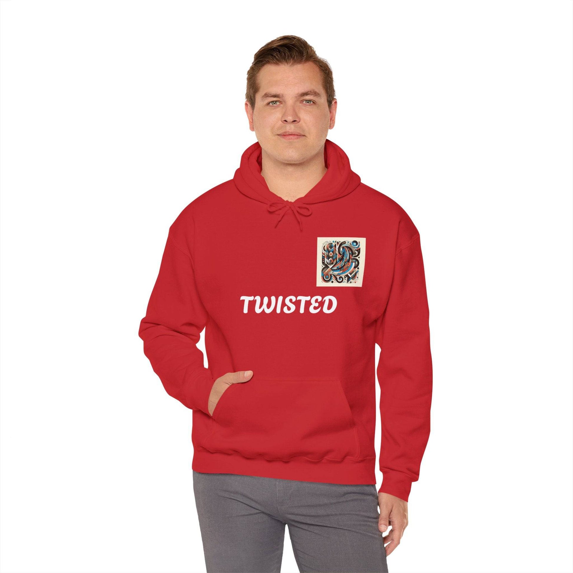 Twisted White  Unisex Heavy Blend™ Hooded Sweatshirt - Zion Legend Fashions