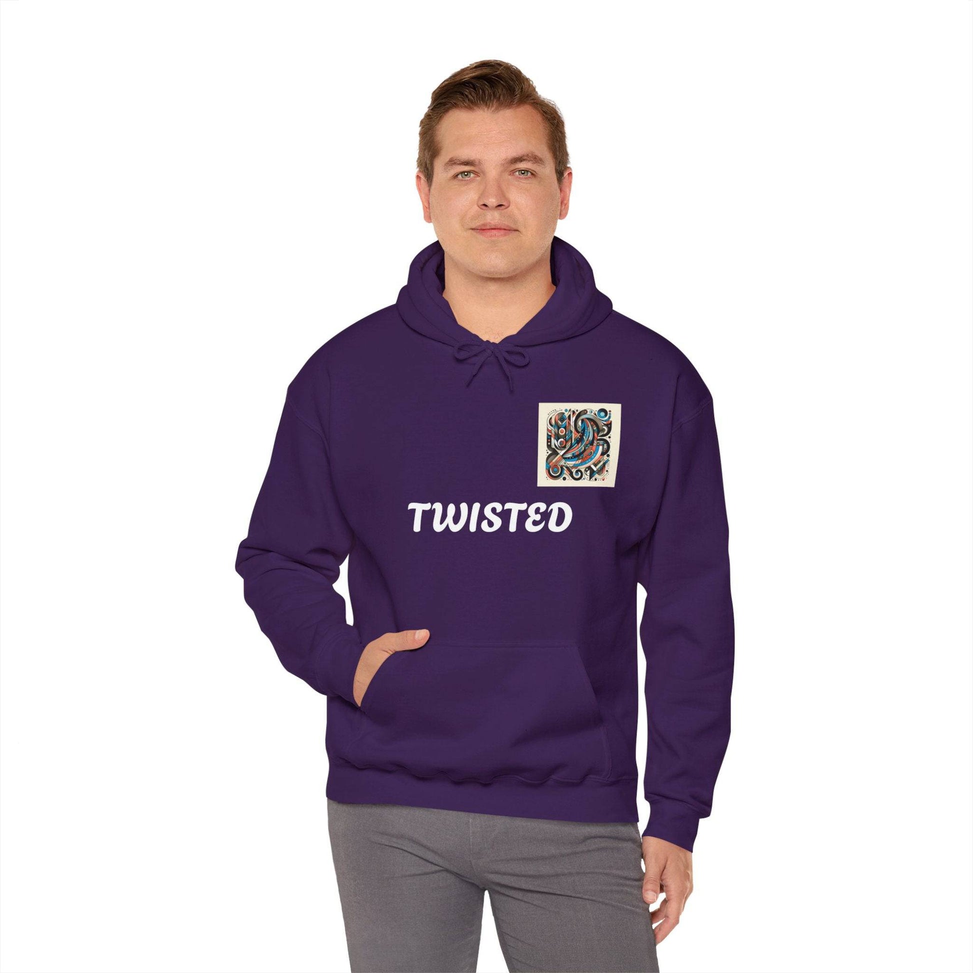 Twisted White  Unisex Heavy Blend™ Hooded Sweatshirt - Zion Legend Fashions