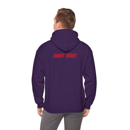 Funky heart Unisex Heavy Blend™ Hooded Sweatshirt - Zion Legend Fashions
