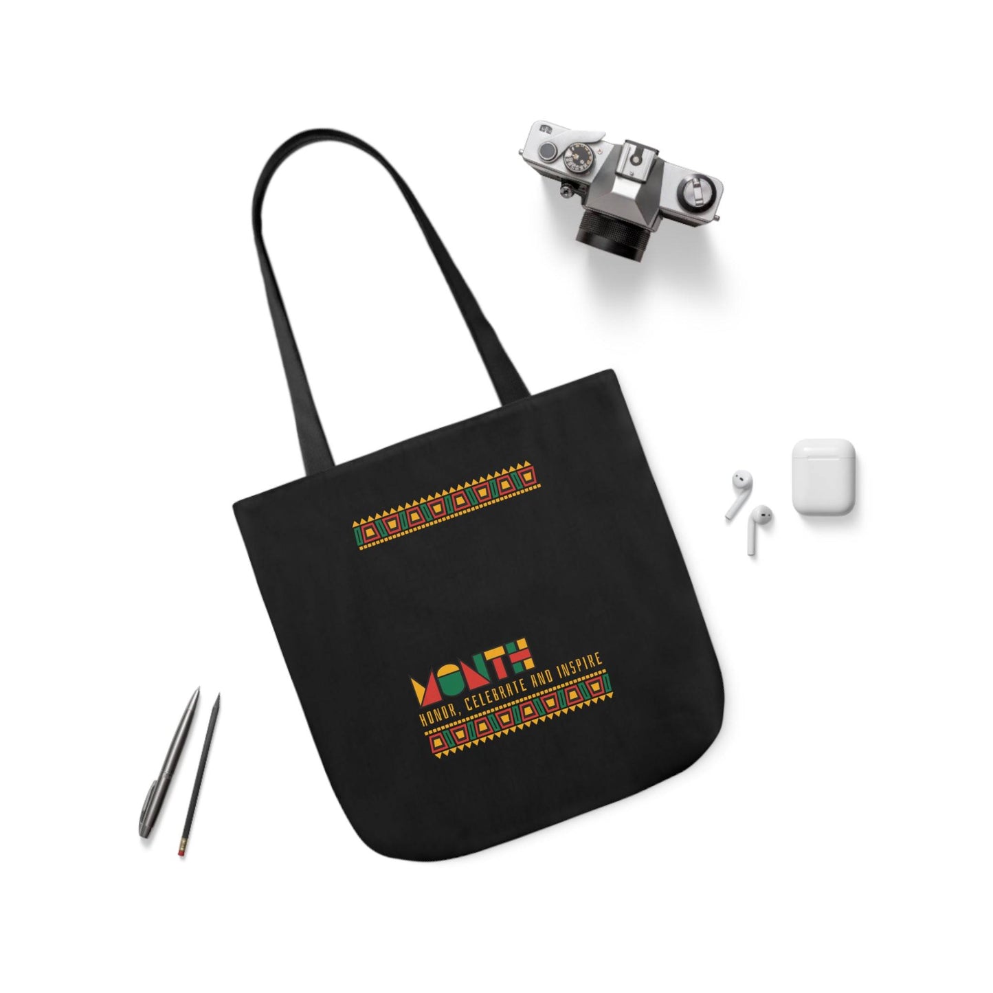 Month Canvas Tote Bag, 5-Color Straps  -  USA and UK Only - Zion Legend Fashions