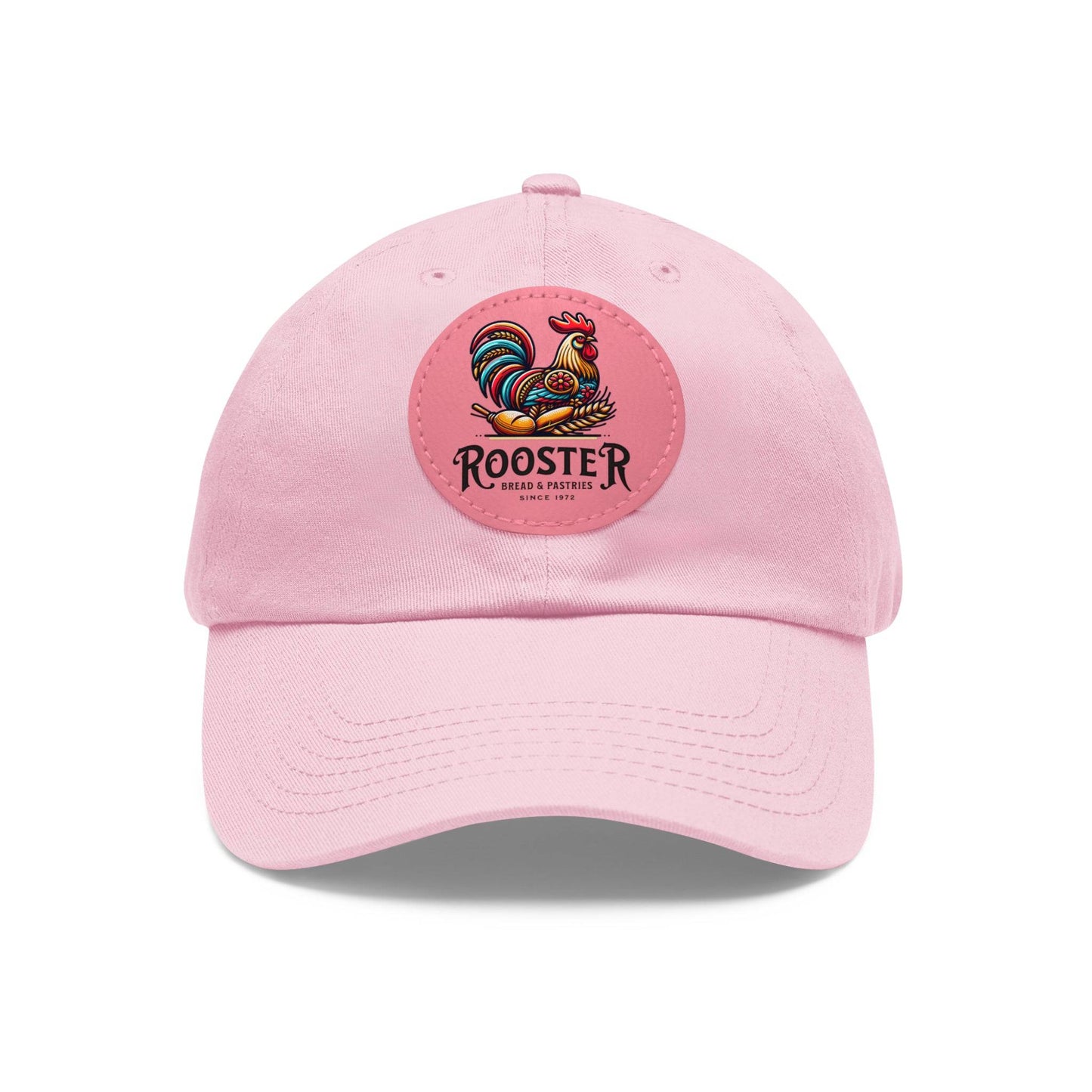 Rooster Dad Hat with Leather Patch (Round)  -  Available USA Only - Zion Legend Fashions