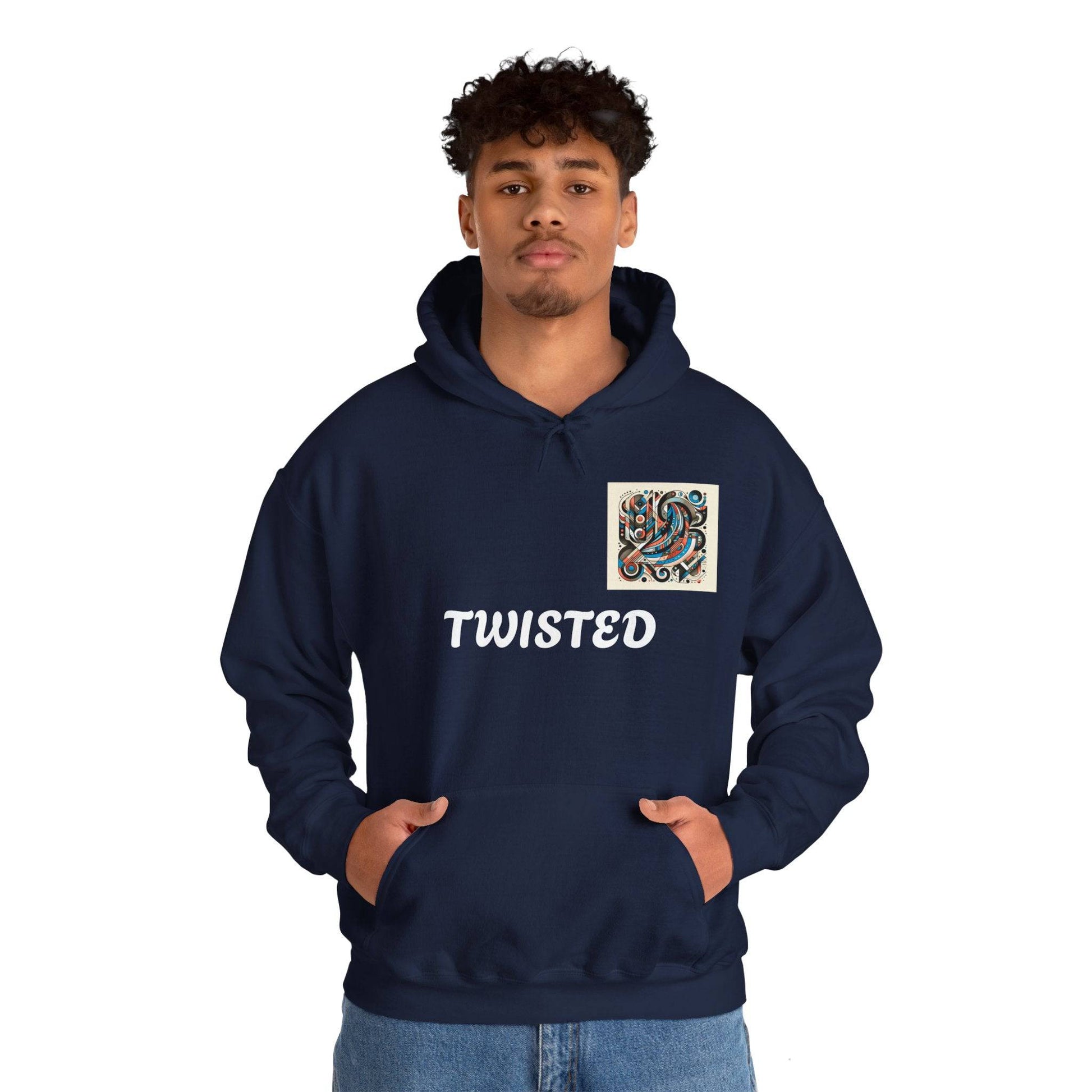Twisted White  Unisex Heavy Blend™ Hooded Sweatshirt - Zion Legend Fashions