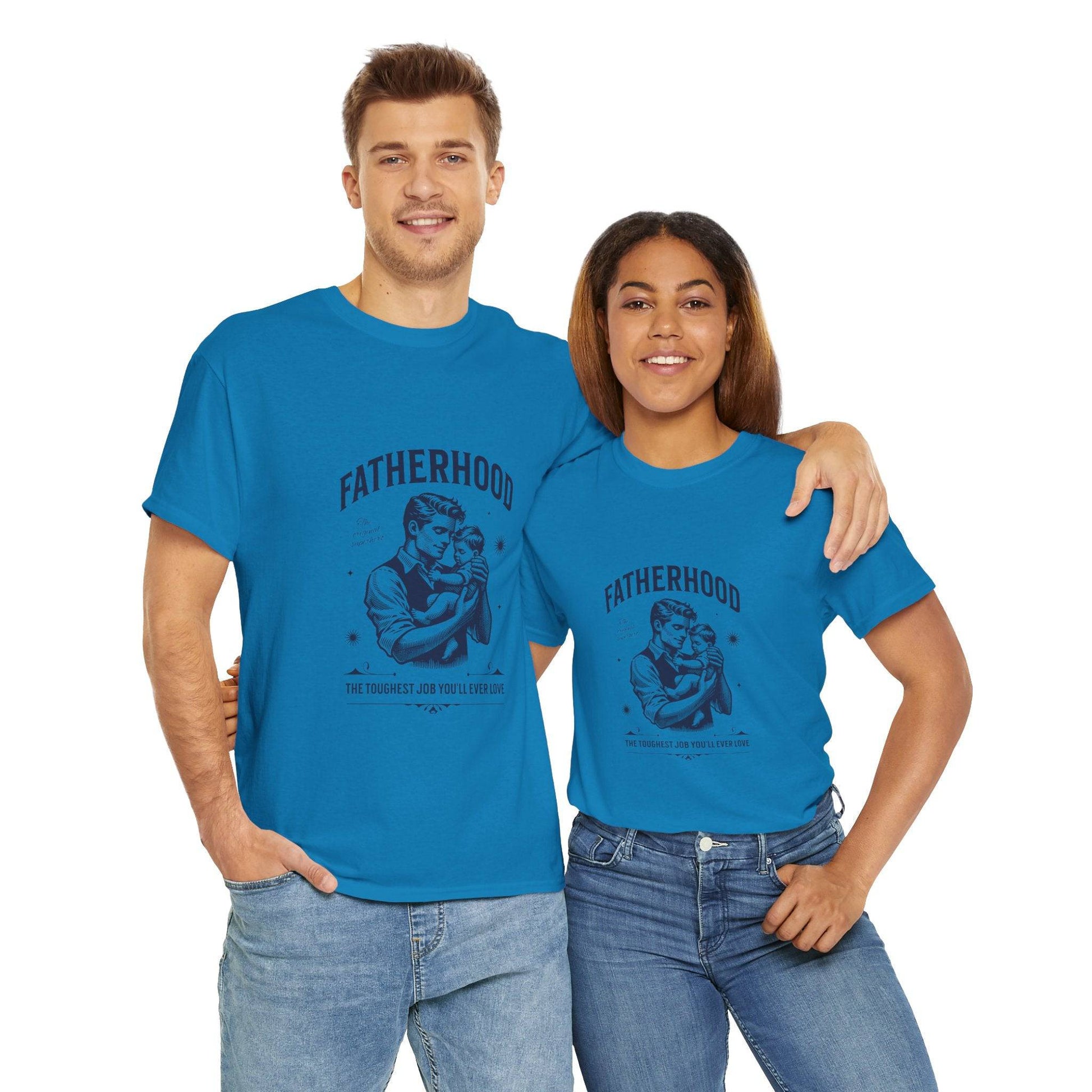 Fatherhood Men's  Heavy Cotton Tee - Zion Legend Fashions