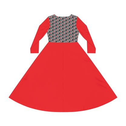 Floor Flower  Sleeve Dance Dress - Zion Legend Fashions