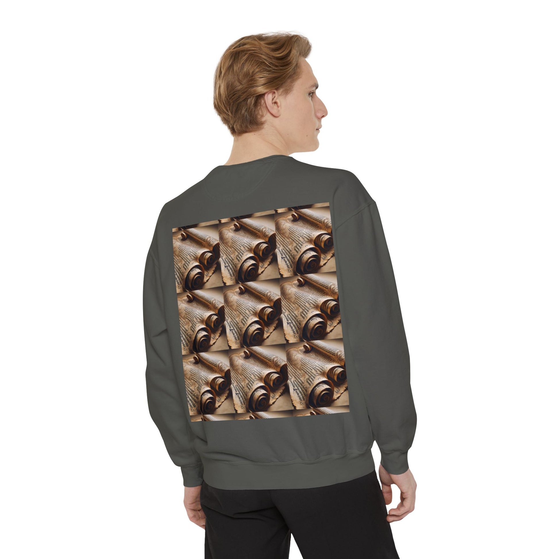 Scroll Unisex Garment-Dyed Sweatshirt - Zion Legend Fashions