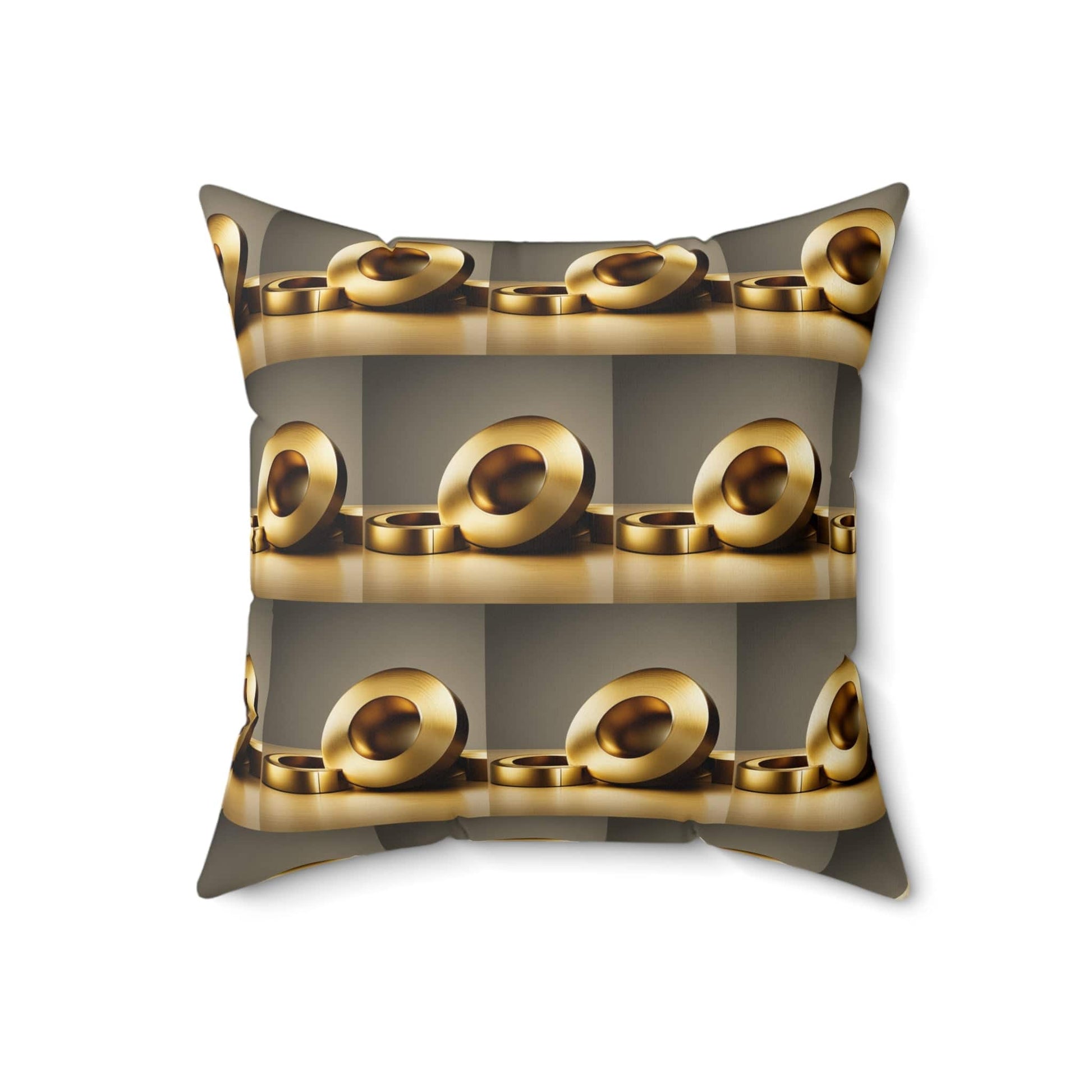 Golden Chain Spun Polyester Square Pillow - Zion Legend Fashions