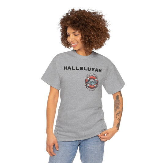 Halleluyah Safe Vacation  Unisex Heavy Cotton Tee Shirt - Zion Legend Fashions