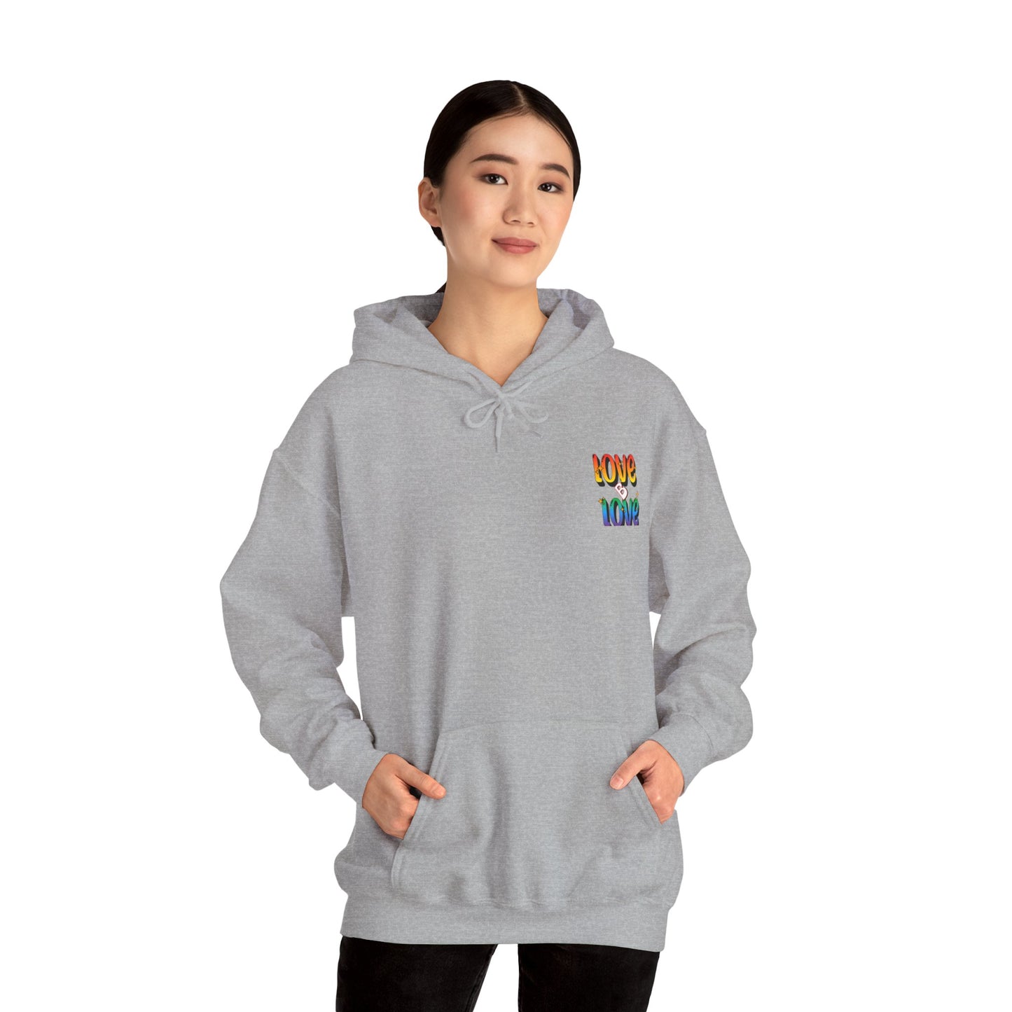 Love B Love  Vibrant colourful Unisex Heavy Hoodies sweatshirt - Zion Legend Fashions