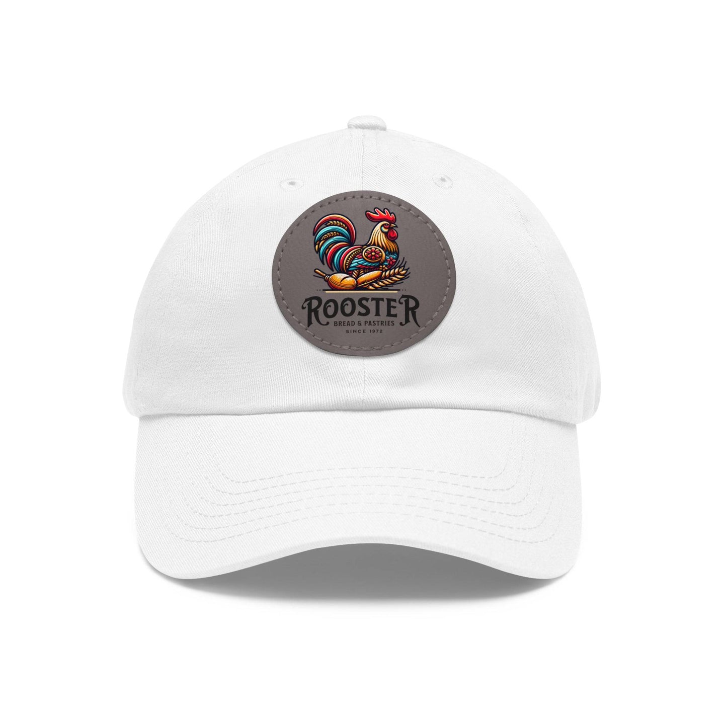 Rooster Dad Hat with Leather Patch (Round)  -  Available USA Only - Zion Legend Fashions