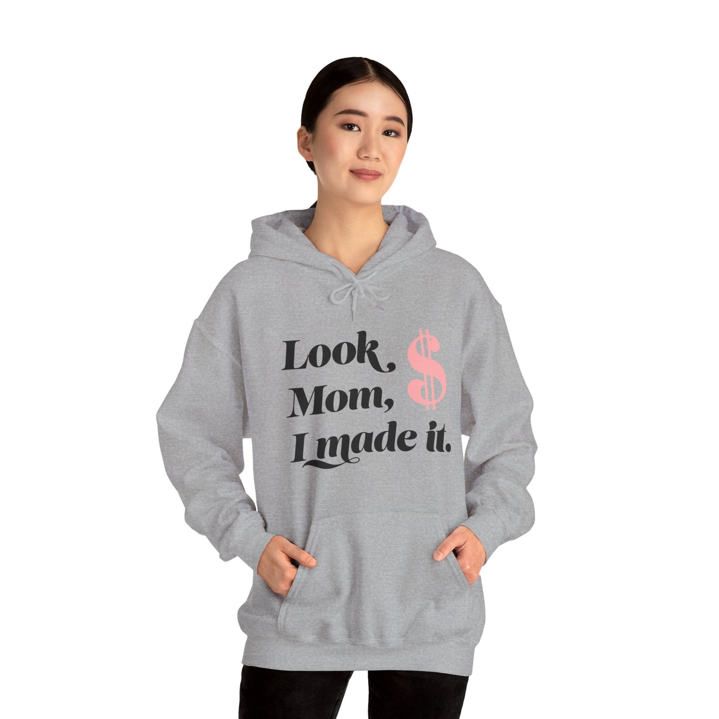 Look Mum  Unisex Heavy Blend™ Hooded Sweatshirt - Zion Legend Fashions