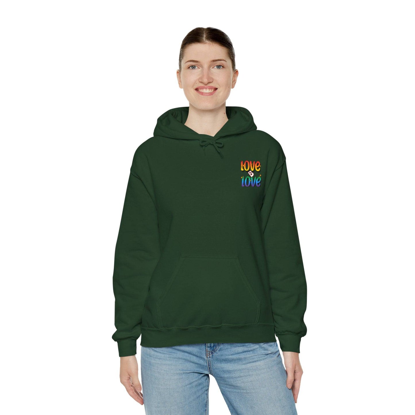 Love B Love  Vibrant colourful Unisex Heavy Hoodies sweatshirt - Zion Legend Fashions