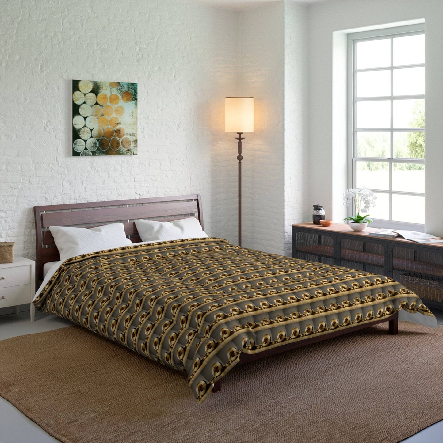 Gold Chain Comforter in 4 Sizes  - Only available in USA - Zion Legend Fashions