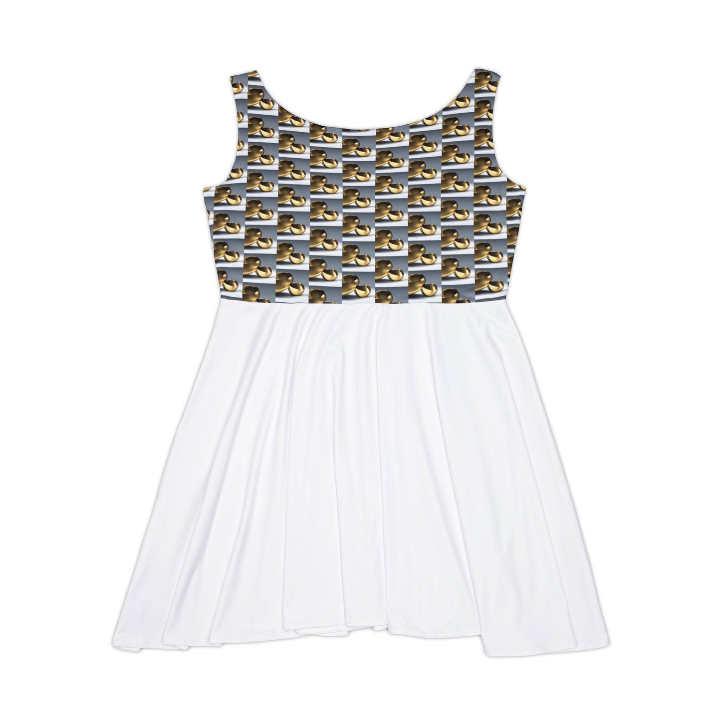 Gold Women's Skater Dress  - Available in USA Only - Zion Legend Fashions