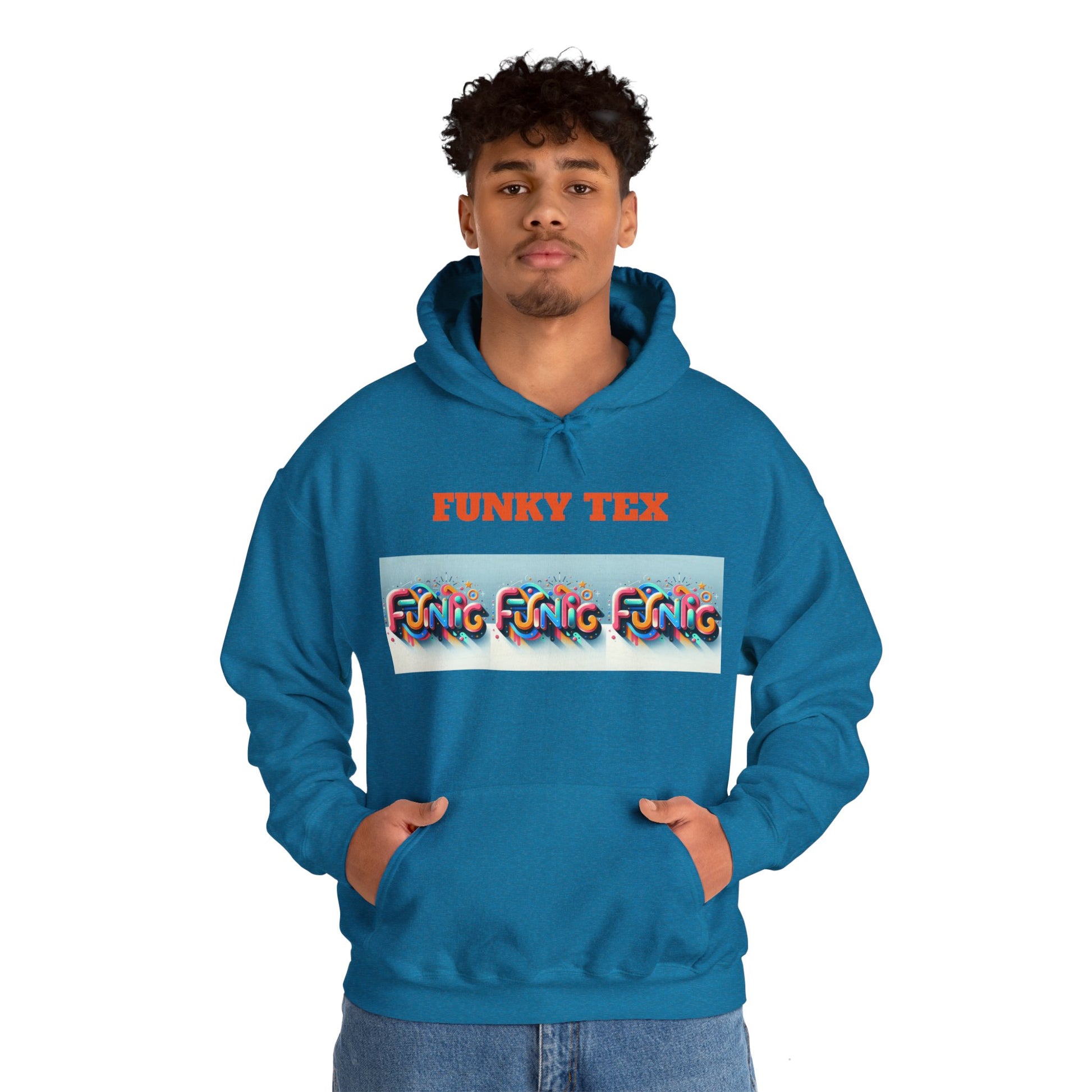 Funky Tex Unisex Heavy Blend™ Hooded Sweatshirt - Zion Legend Fashions