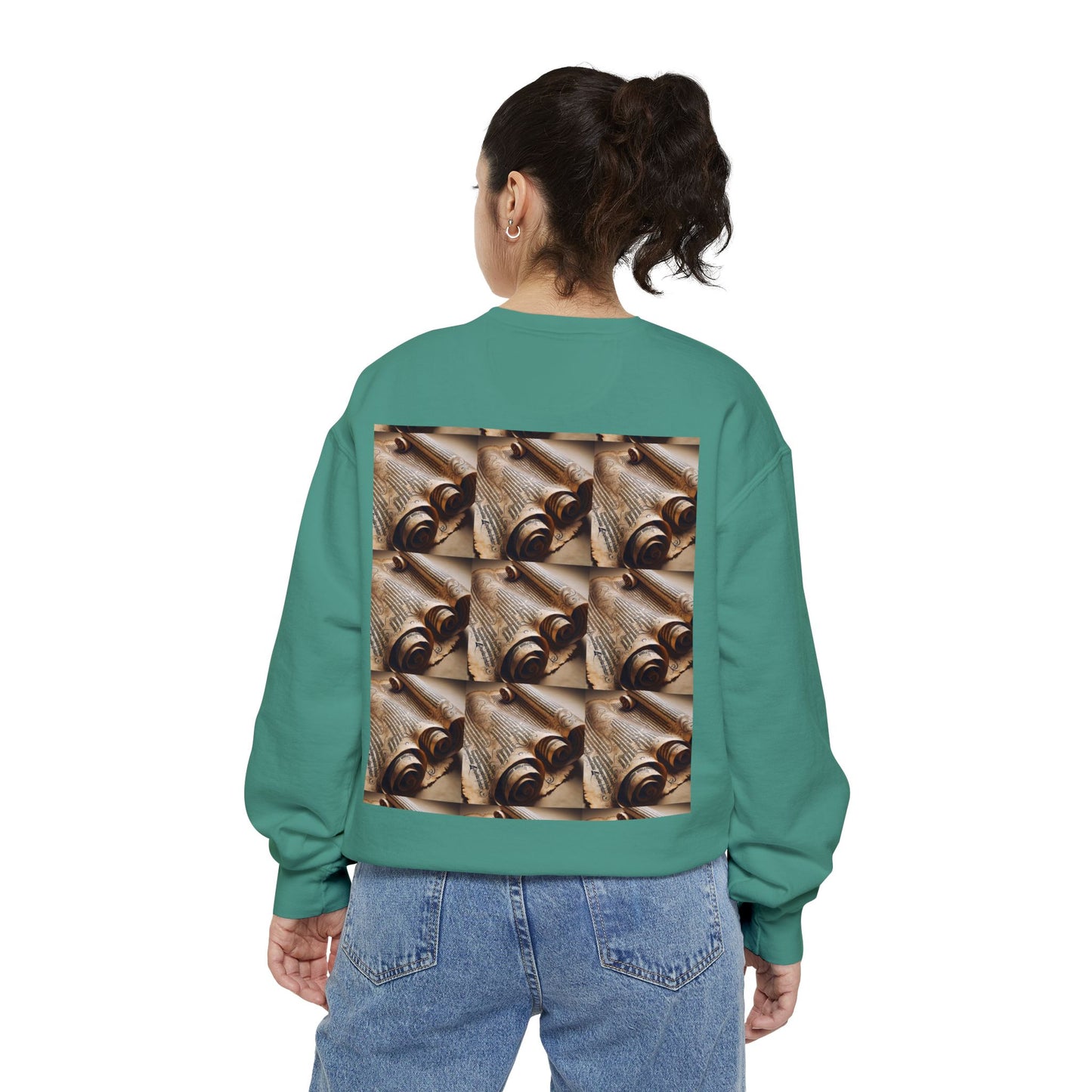 Scroll Unisex Garment-Dyed Sweatshirt - Zion Legend Fashions