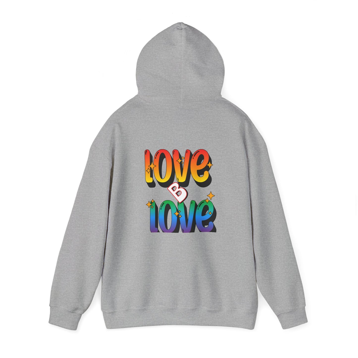 Love B Love  Vibrant colourful Unisex Heavy Hoodies sweatshirt - Zion Legend Fashions