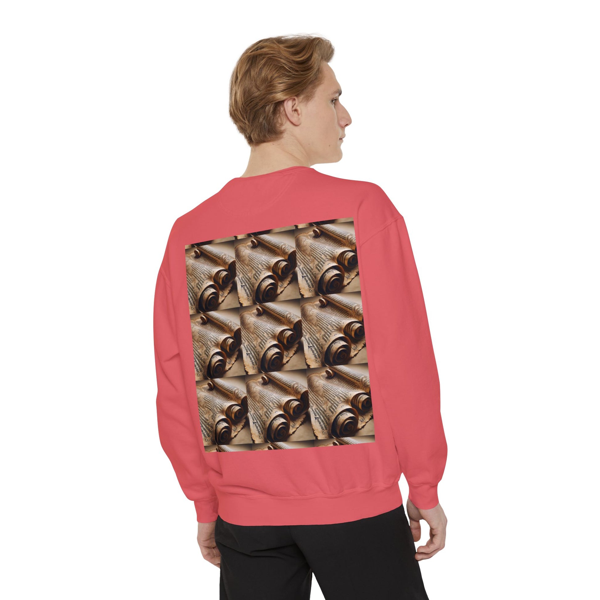Scroll Unisex Garment-Dyed Sweatshirt - Zion Legend Fashions