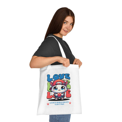 Love Bags Cotton Tote  -  Available UK and Europe Only - Zion Legend Fashions