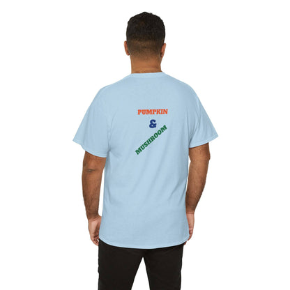 Pumpkin & Mushroom Unisex Heavy Cotton Tee - Zion Legend Fashions