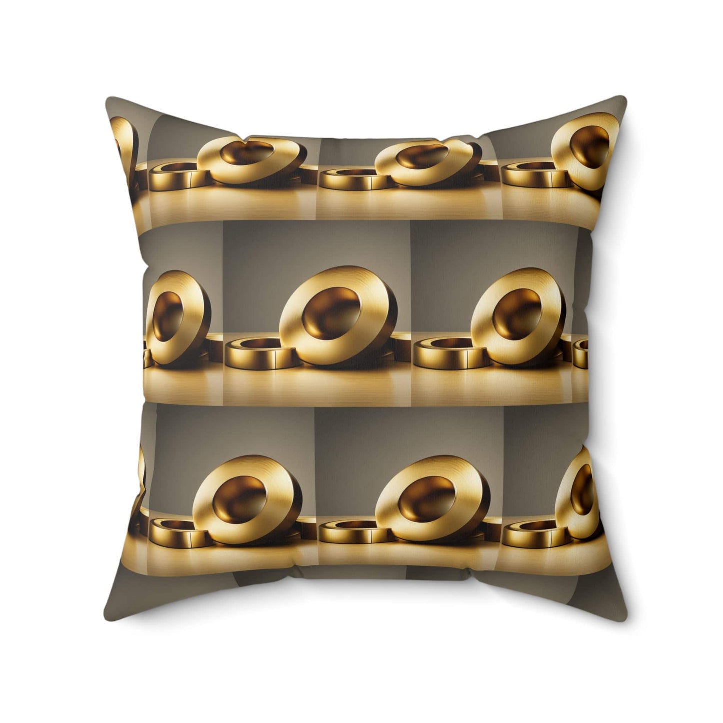 Golden Chain Spun Polyester Square Pillow - Zion Legend Fashions