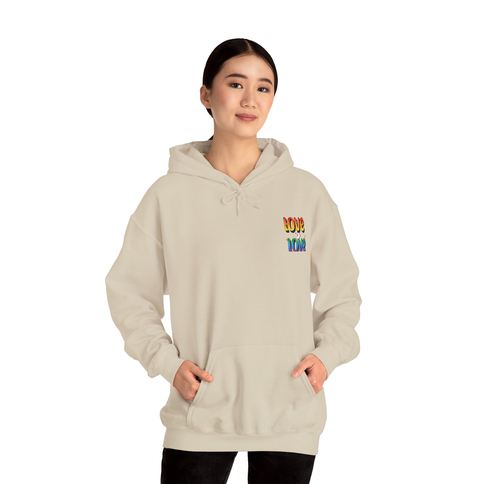 Love B Love  Vibrant colourful Unisex Heavy Hoodies sweatshirt - Zion Legend Fashions