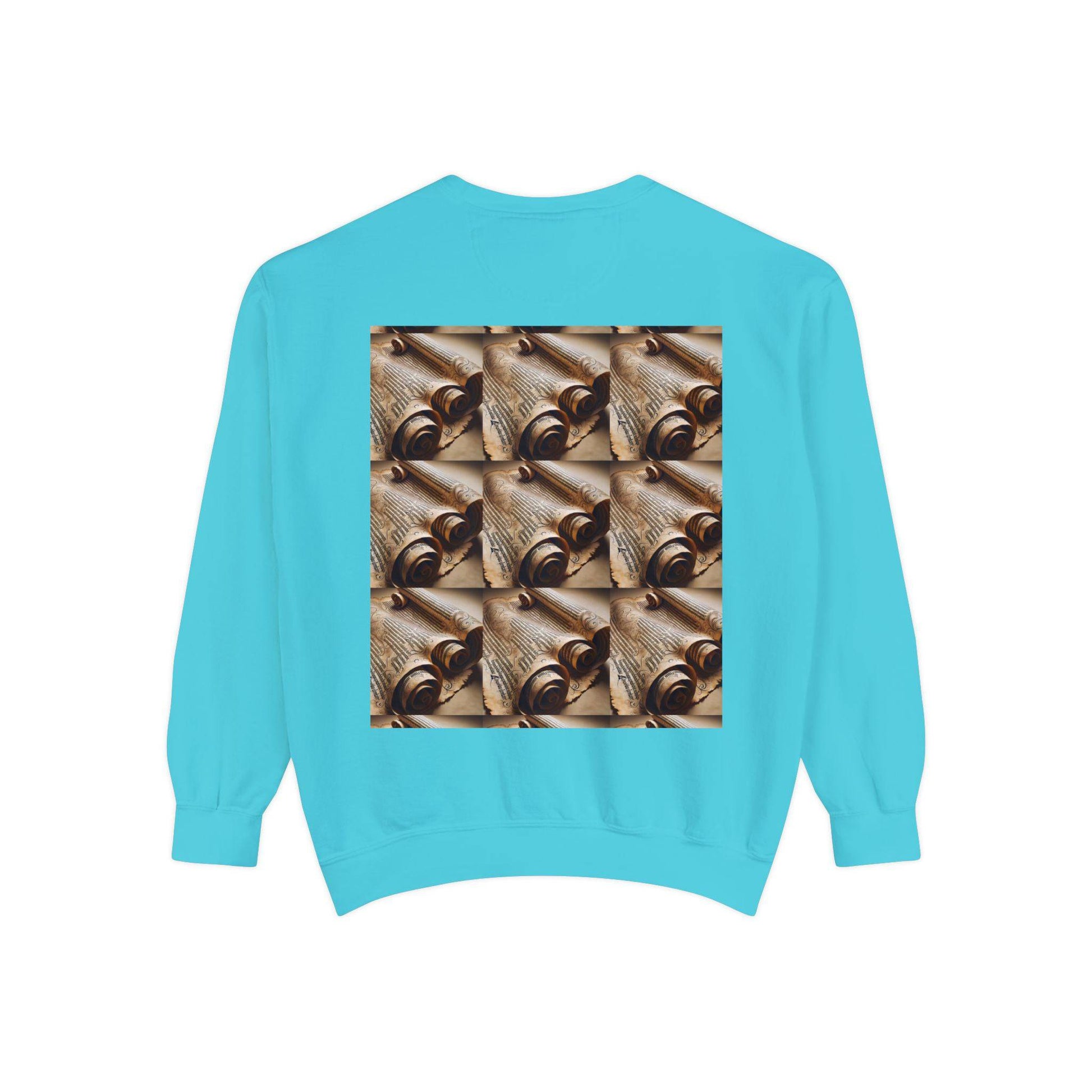 Scroll Unisex Garment-Dyed Sweatshirt - Zion Legend Fashions