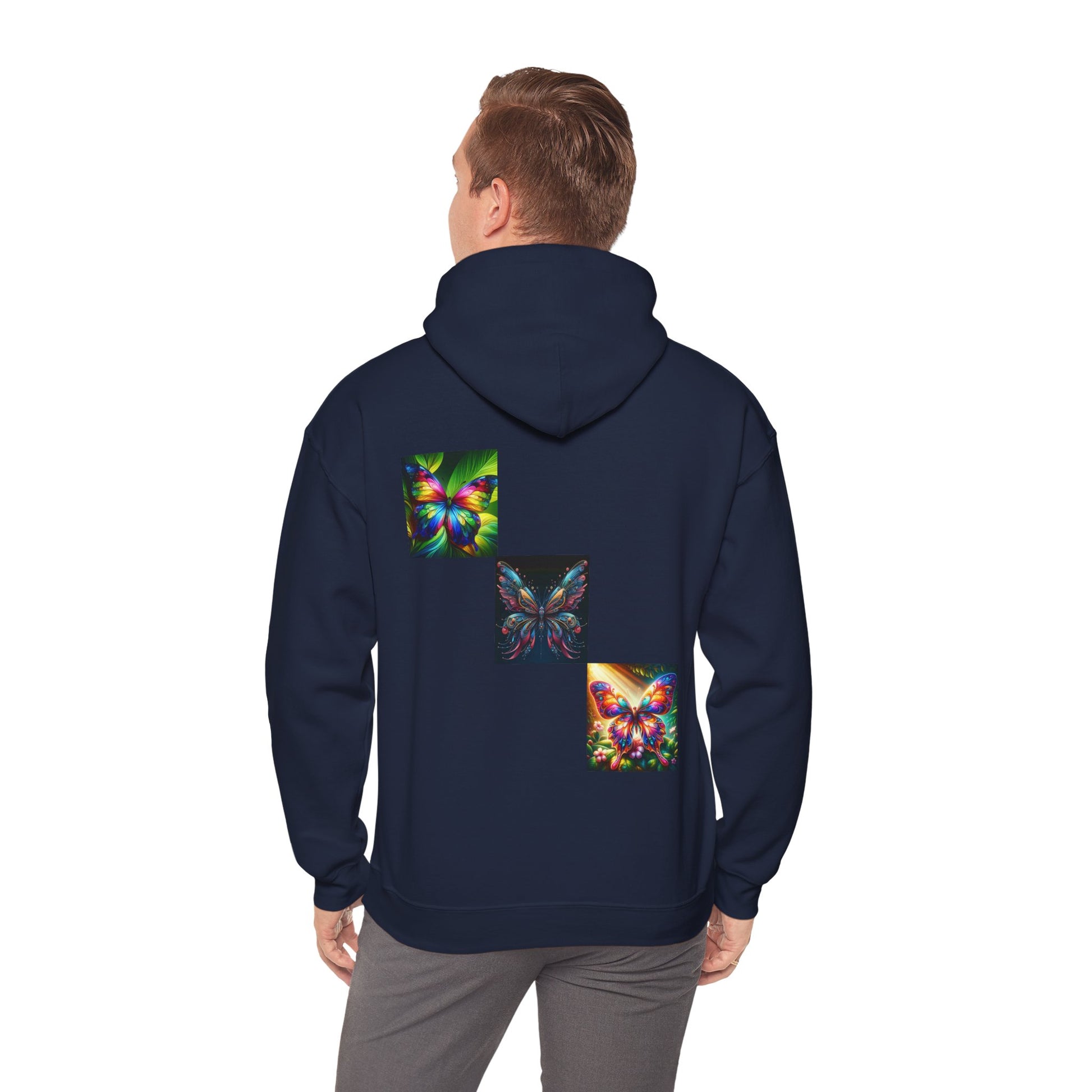 Butterflies Unisex Heavy Blend™ Hooded Sweatshirt - Zion Legend Fashions