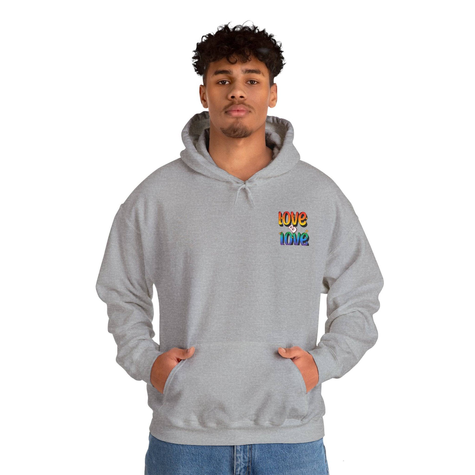 Love B Love  Vibrant colourful Unisex Heavy Hoodies sweatshirt - Zion Legend Fashions