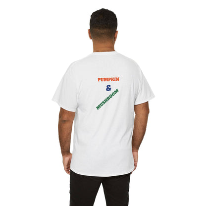 Pumpkin & Mushroom Unisex Heavy Cotton Tee - Zion Legend Fashions