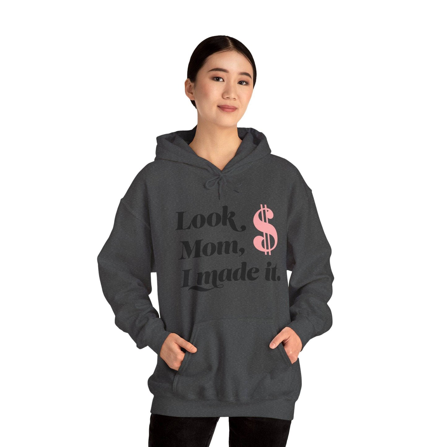 Look Mum  Unisex Heavy Blend™ Hooded Sweatshirt - Zion Legend Fashions