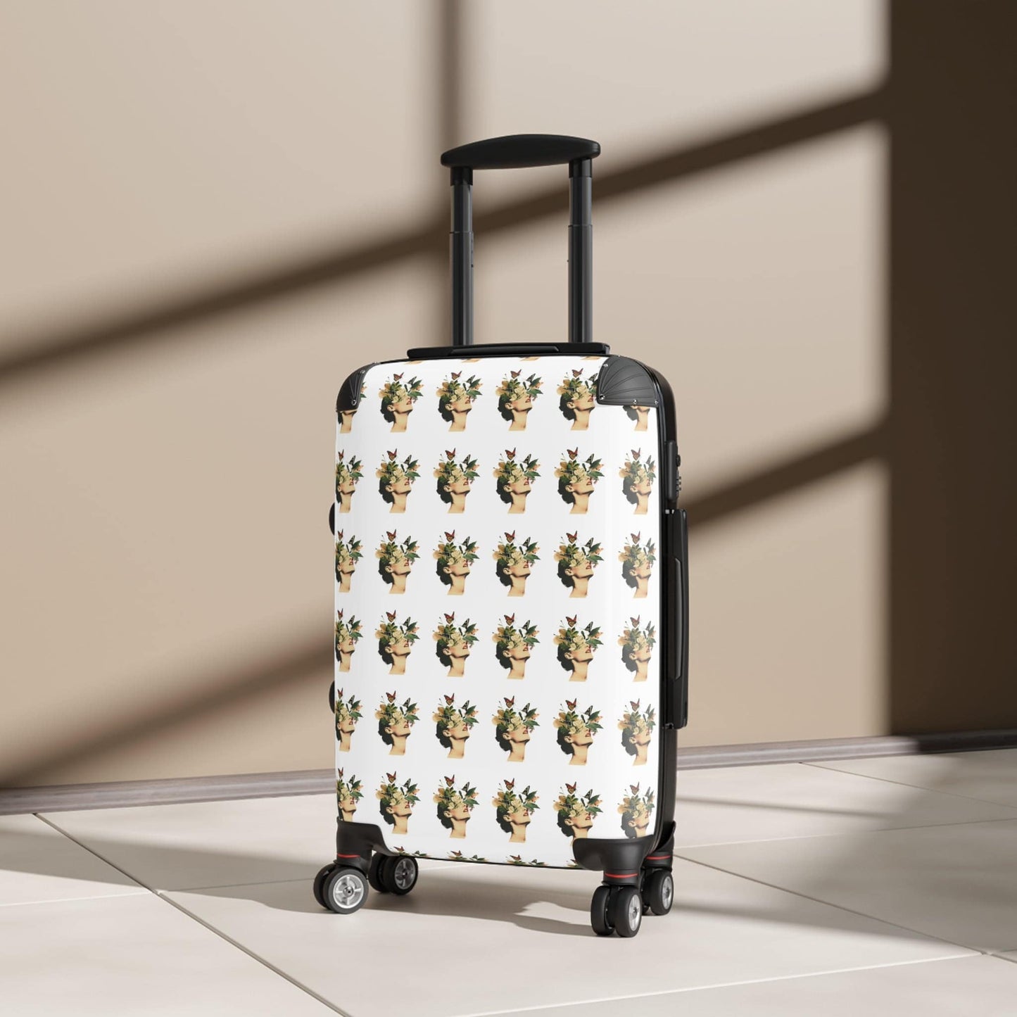 Flower white Suitcase - Available in UK Only - Zion Legend Fashions
