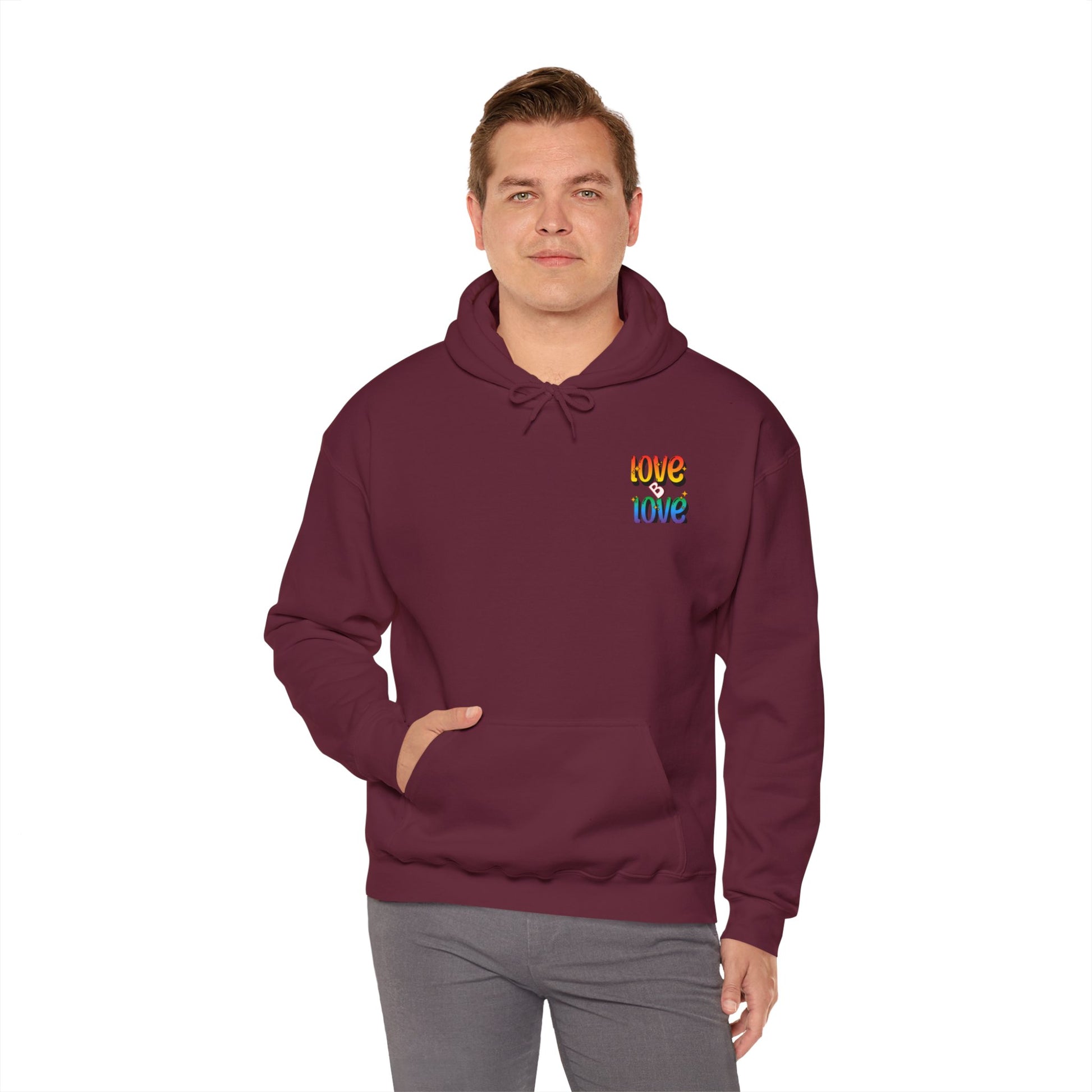 Love B Love  Vibrant colourful Unisex Heavy Hoodies sweatshirt - Zion Legend Fashions