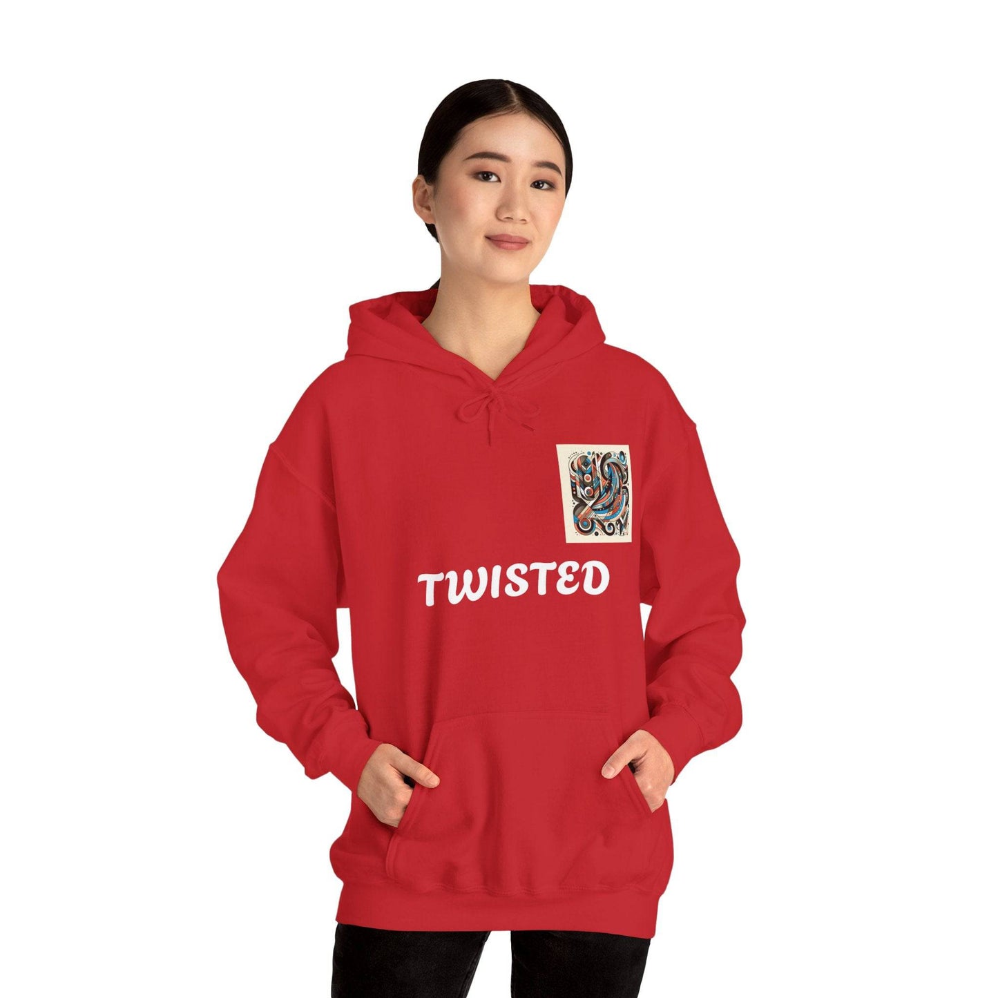 Twisted White  Unisex Heavy Blend™ Hooded Sweatshirt - Zion Legend Fashions