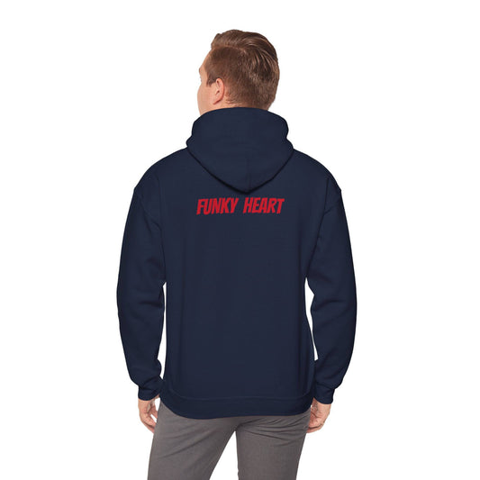 Funky heart Unisex Heavy Blend™ Hooded Sweatshirt - Zion Legend Fashions