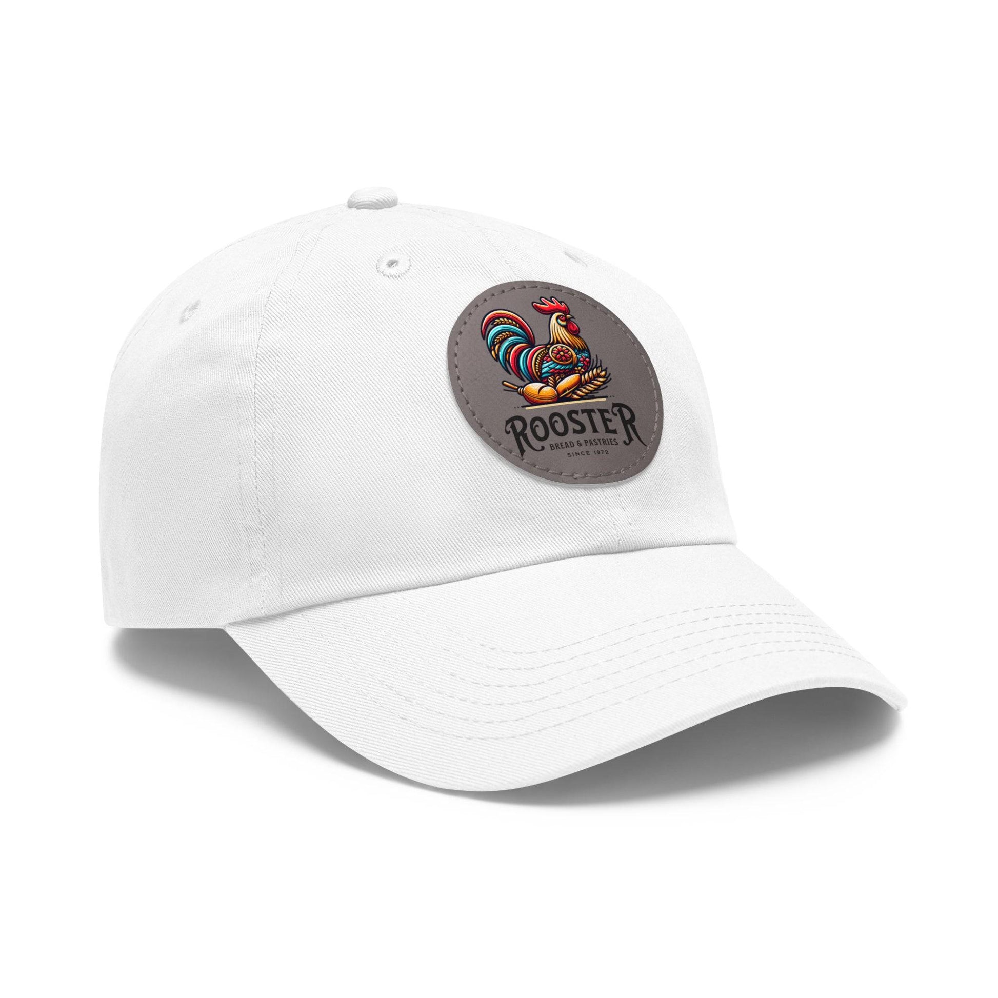 Rooster Dad Hat with Leather Patch (Round)  -  Available USA Only - Zion Legend Fashions