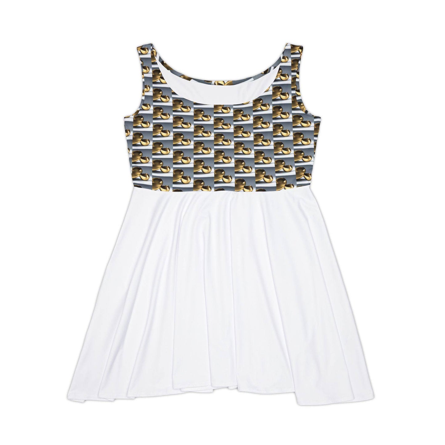 Gold Women's Skater Dress  - Available in USA Only - Zion Legend Fashions