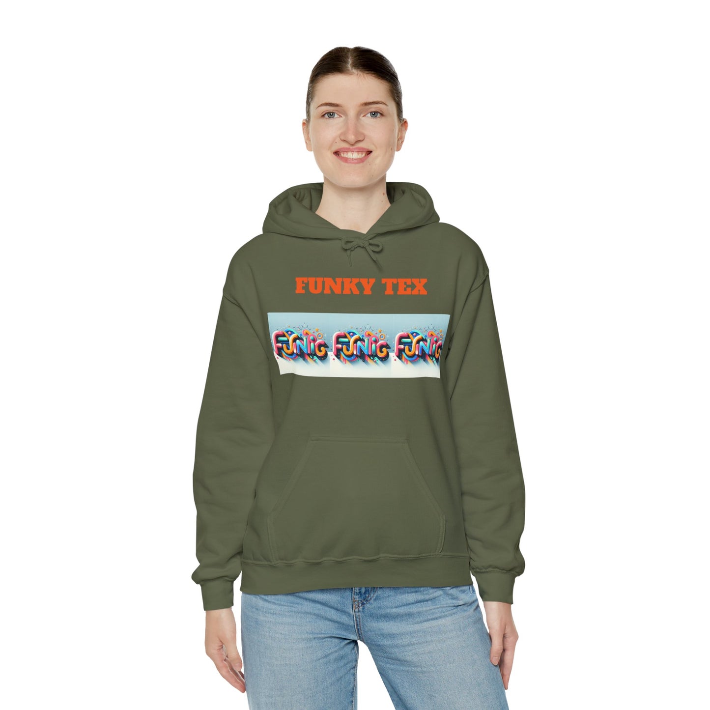 Funky Tex Unisex Heavy Blend™ Hooded Sweatshirt - Zion Legend Fashions