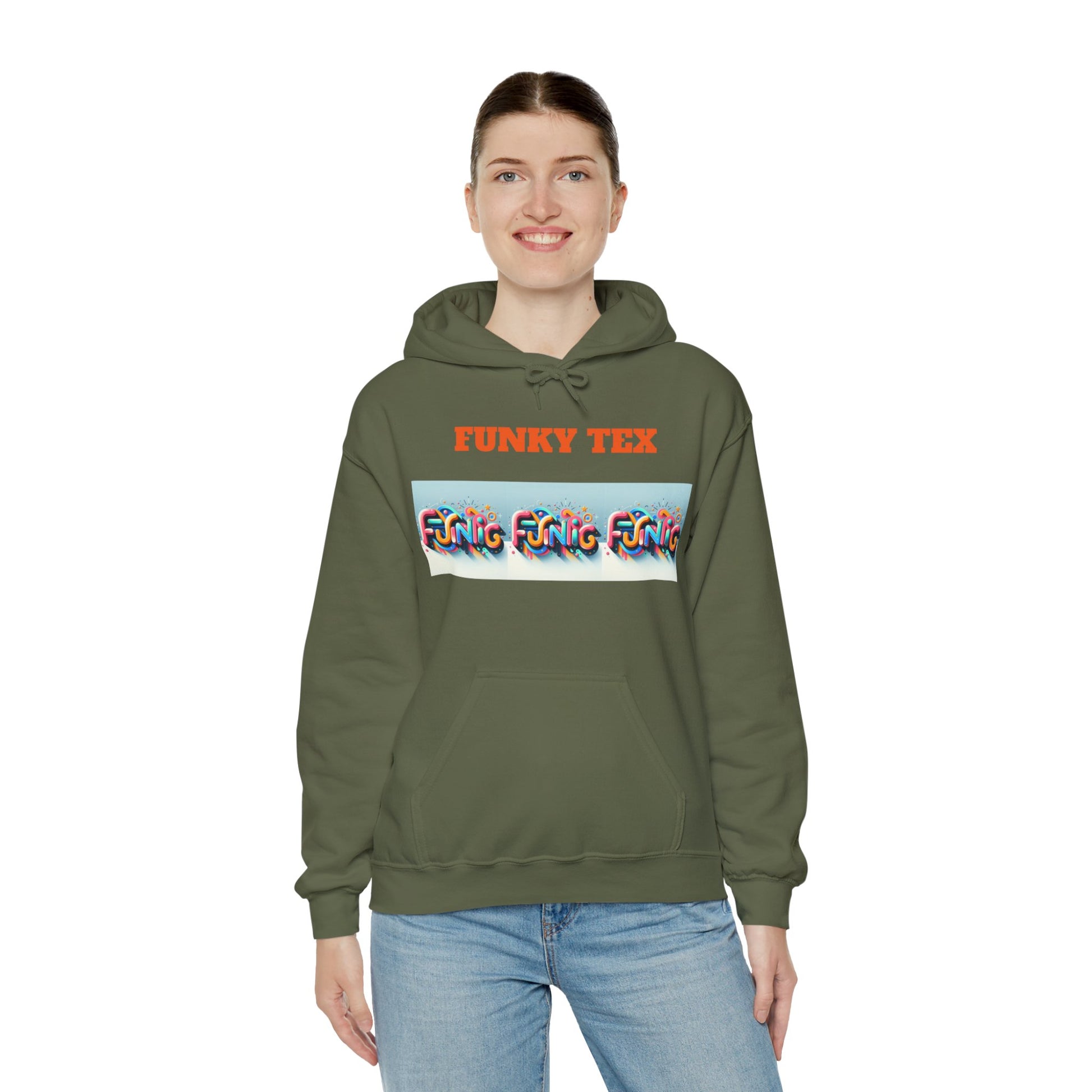 Funky Tex Unisex Heavy Blend™ Hooded Sweatshirt - Zion Legend Fashions