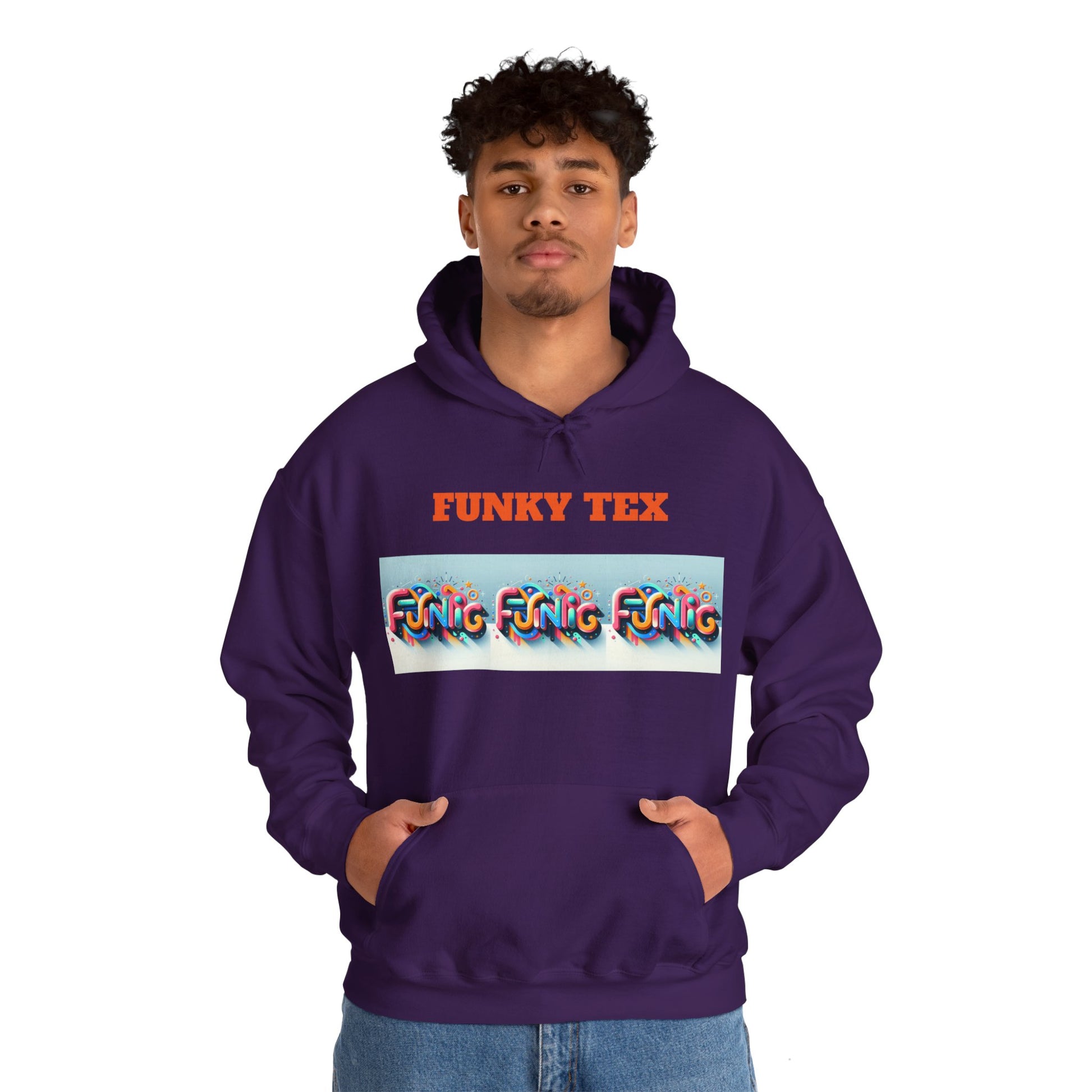Funky Tex Unisex Heavy Blend™ Hooded Sweatshirt - Zion Legend Fashions