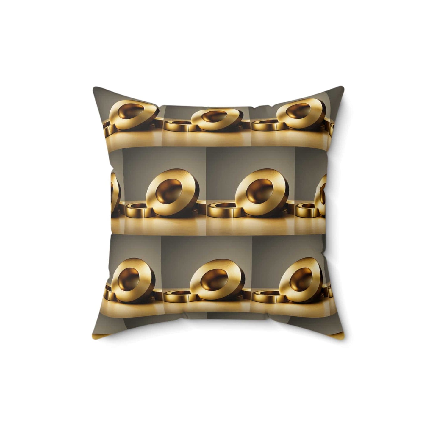 Golden Chain Spun Polyester Square Pillow - Zion Legend Fashions