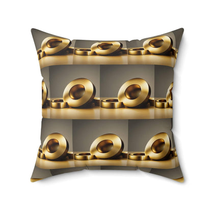 Golden Chain Spun Polyester Square Pillow - Zion Legend Fashions