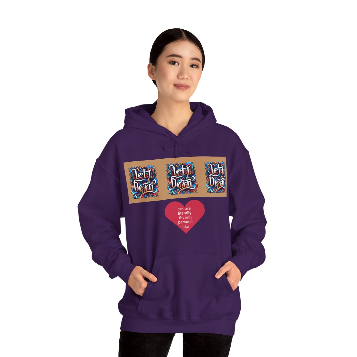 Funky Lett Unisex Heavy Blend™ Hooded Sweatshirt - Zion Legend Fashions