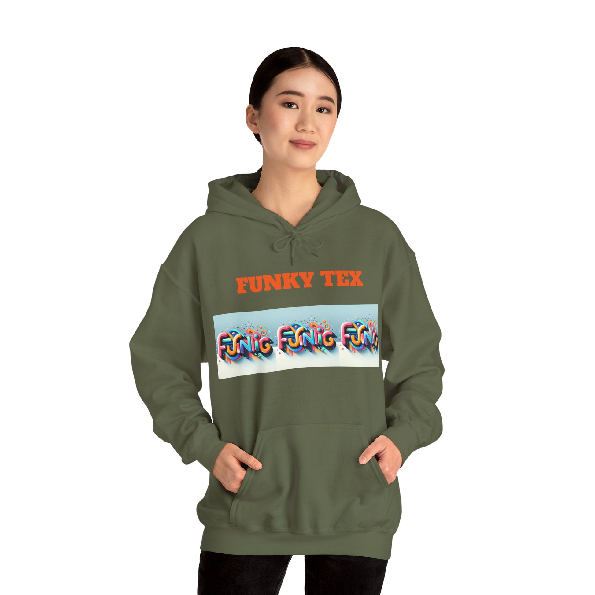 Funky Tex Unisex Heavy Blend™ Hooded Sweatshirt - Zion Legend Fashions