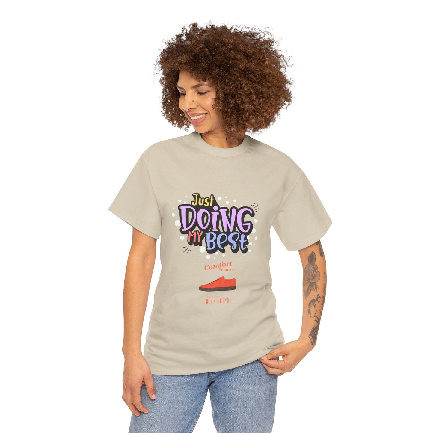 Just doing my best T-shirts Unisex Heavy Cotton Tee - Zion Legend Fashions