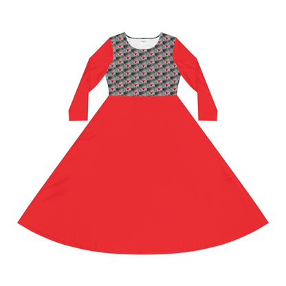 Floor Flower  Sleeve Dance Dress - Zion Legend Fashions