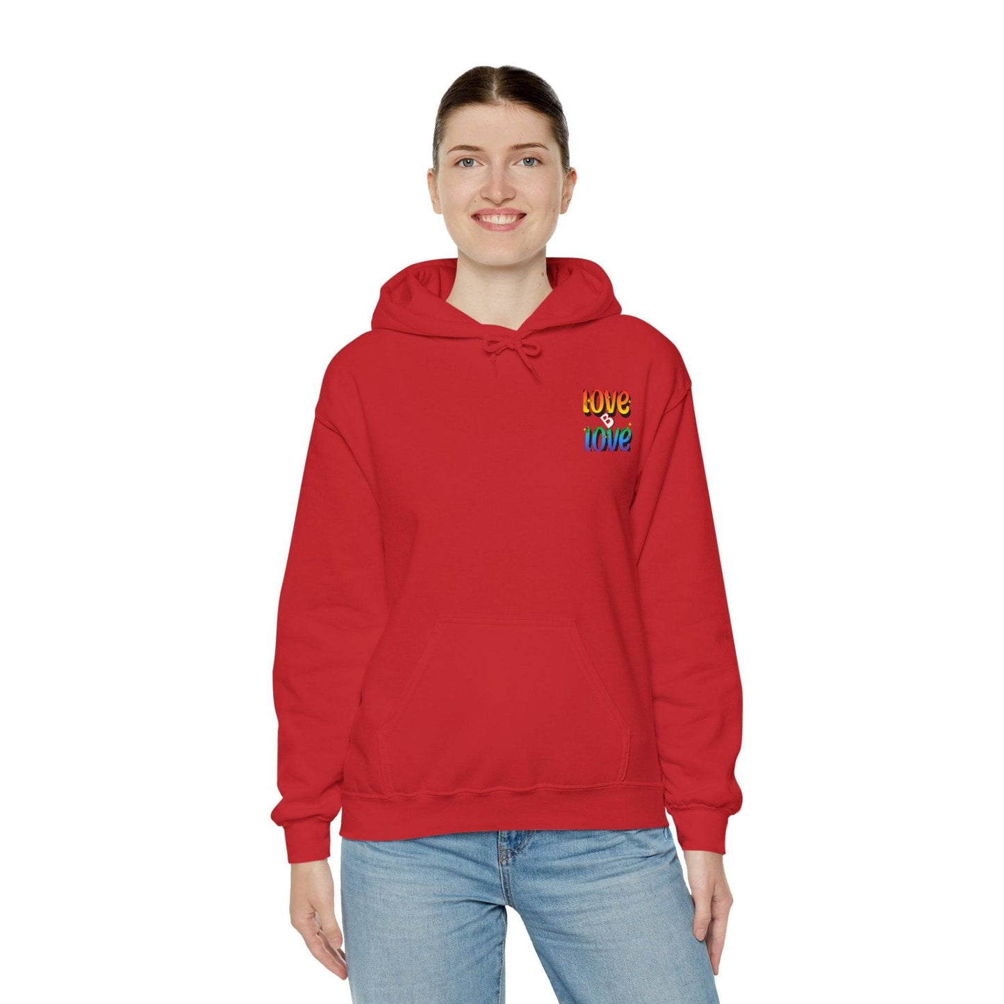 Love B Love  Vibrant colourful Unisex Heavy Hoodies sweatshirt - Zion Legend Fashions