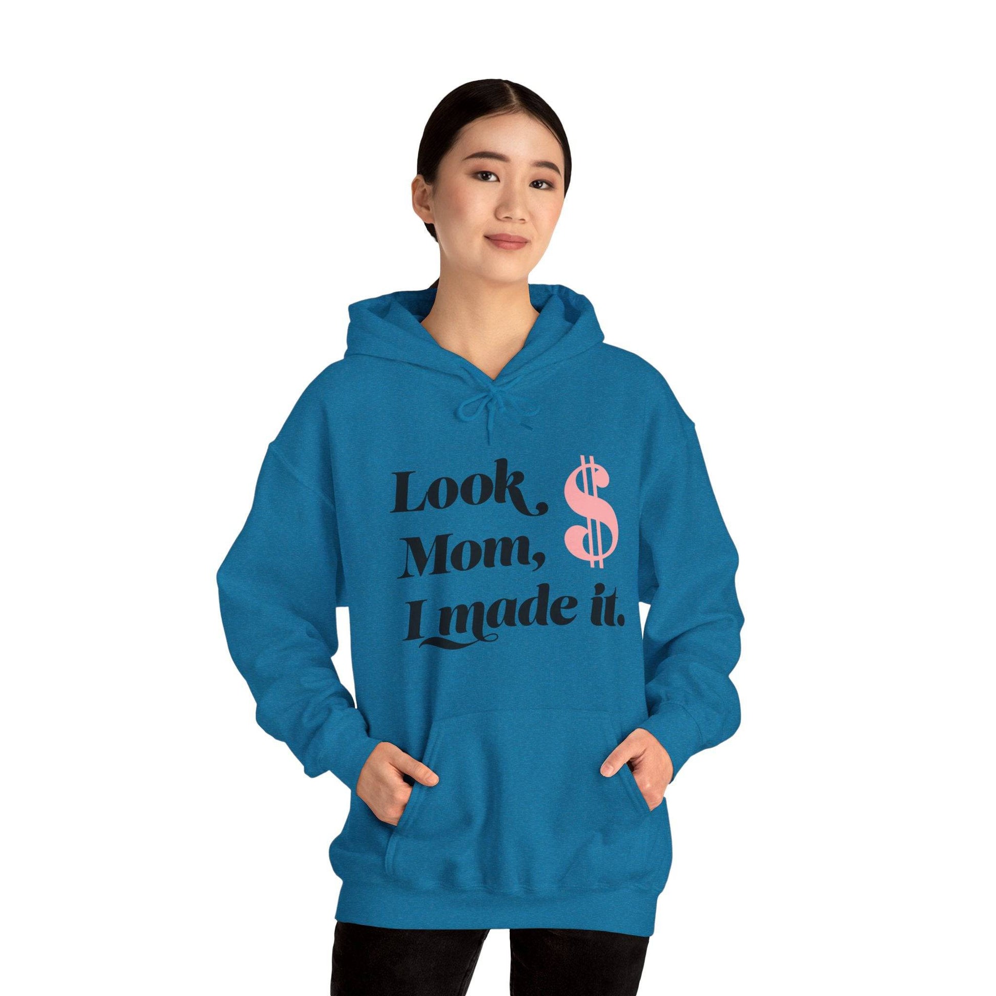 Look Mum  Unisex Heavy Blend™ Hooded Sweatshirt - Zion Legend Fashions