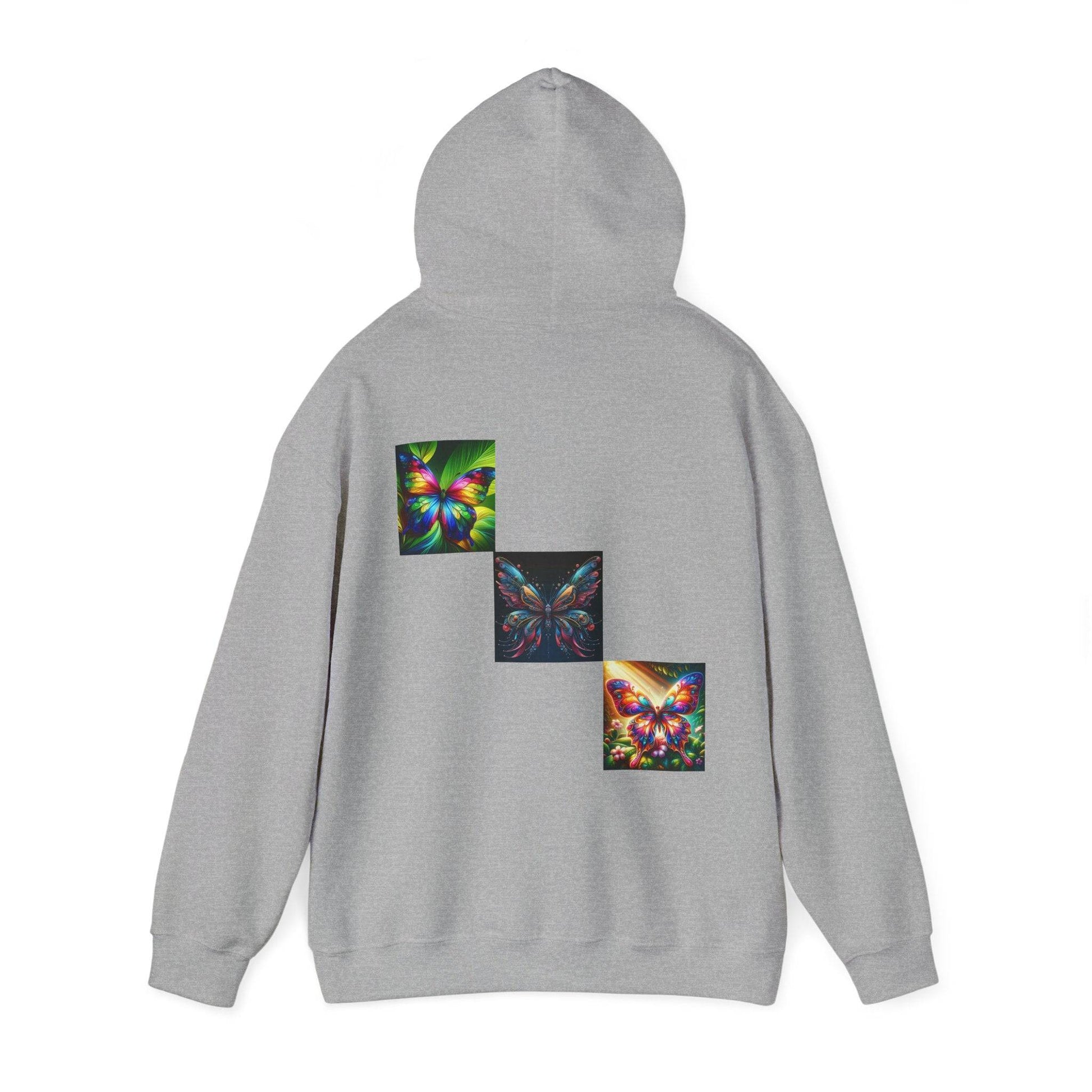 Butterflies Unisex Heavy Blend™ Hooded Sweatshirt - Zion Legend Fashions